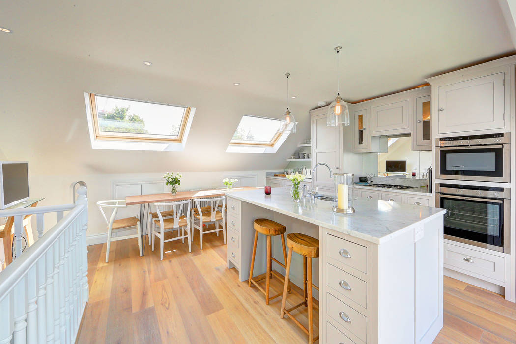 loft with rear mansard and roof terrace fulham homify Modern kitchen