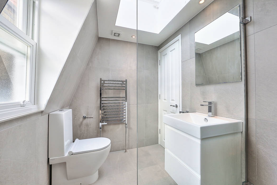 l-shaped loft conversion wimbledon homify Modern bathroom