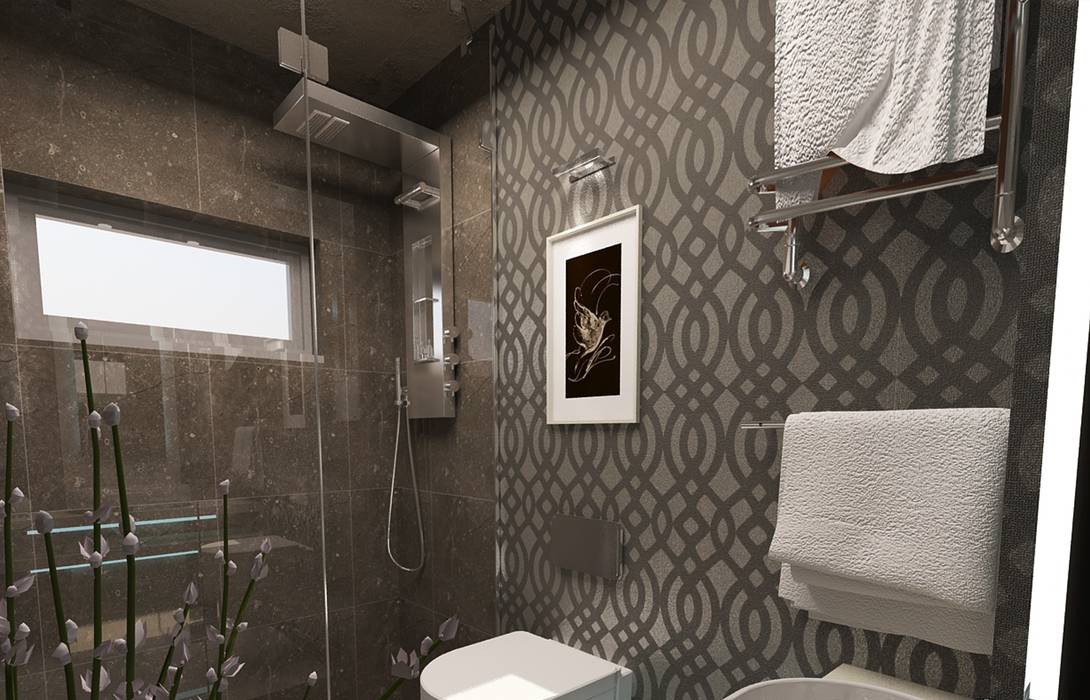 Ispartakule'de bir daire, İdea Mimarlık İdea Mimarlık Modern Banyo