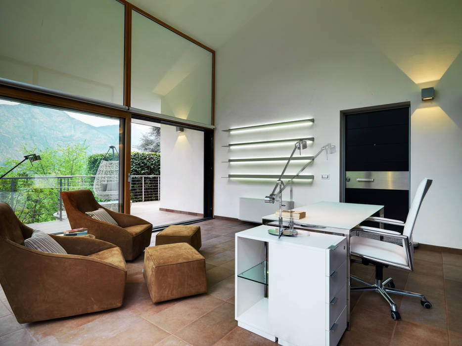 Villa sul lago di Como, Studio Marco Piva Studio Marco Piva Ruang Studi/Kantor Modern