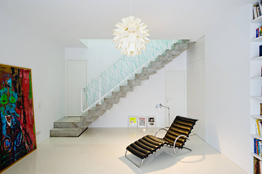 Treppe Sehw Architektur Moderner Flur, Diele & Treppenhaus