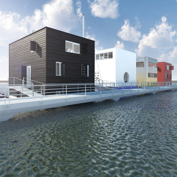 Loods, M&M Watervilla M&M Watervilla Moderne huizen