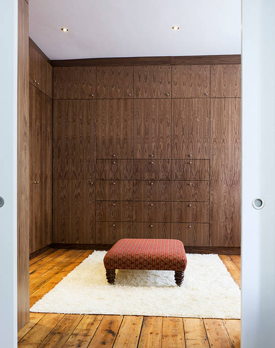 Milman Road - walnut dressing room Syte Architects Modern Dressing Room