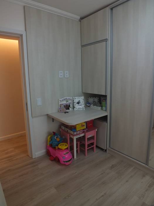 Dormitório filha Arketing Identidade e Ambiente Quarto infantil minimalista