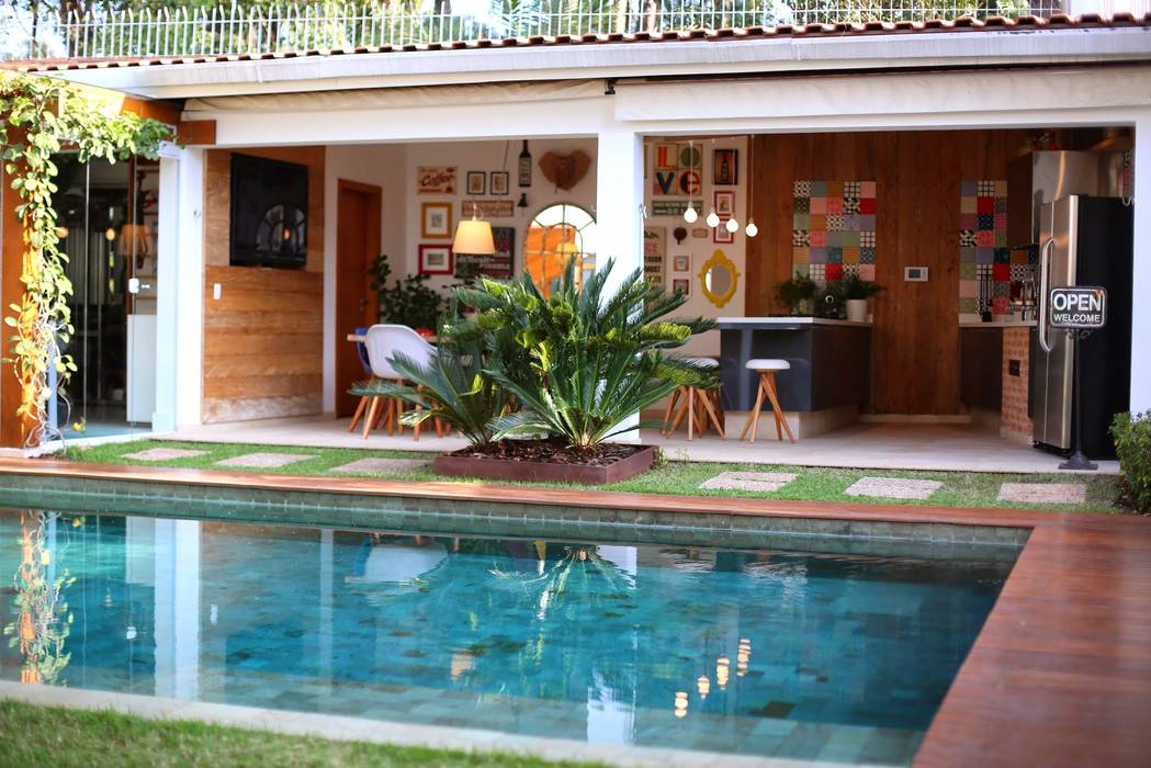 Residência Jardim Marajoara, MeyerCortez arquitetura & design MeyerCortez arquitetura & design Modern pool