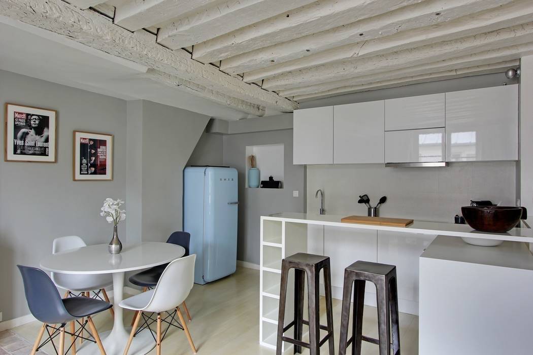Restructuration d'un appartement à Paris 3ème, Gali Sulukjian Architecte Gali Sulukjian Architecte Minimalist kitchen