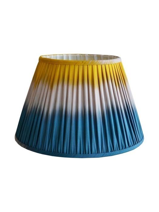 Wave Ikat Lampshade - Teal/Yellow Luku Home Eclectic style living room Lighting