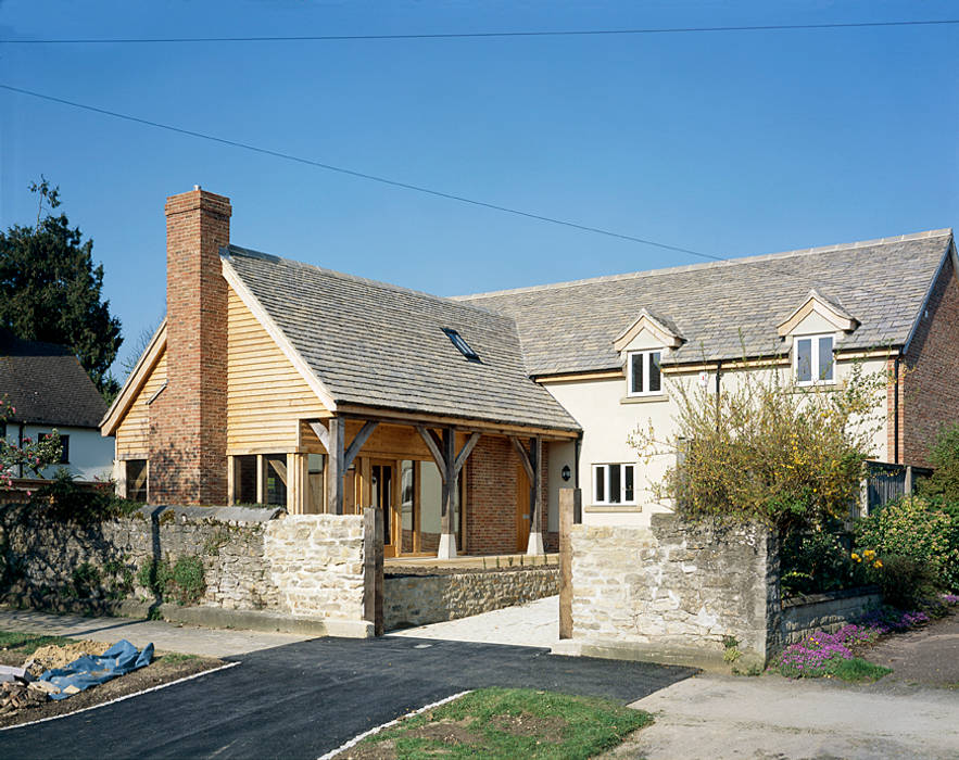 House in Old Marston, Oxford., Jessop and Cook Architects Jessop and Cook Architects Rustic style house