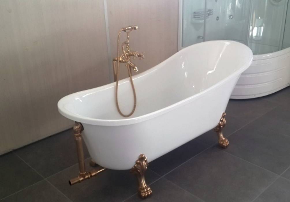 Altın Ayaklı Küvet, Yapıes Banyo Yapıes Banyo Modern Banyo Küvet & Duşlar