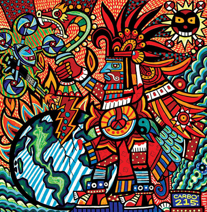 Huitzilopochtli y la conquista de la batalla interior Jimmy Carbo Otros espacios Piezas de Arte