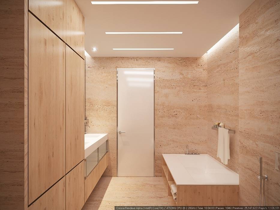 Хозяйская ванна ECOForma Ванная комната в стиле минимализм bathroom,bagno,ванная