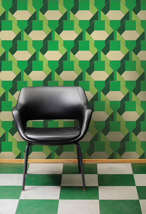 Hexa-Gone wallpaper quirk and rescue Moderne muren & vloeren Behang