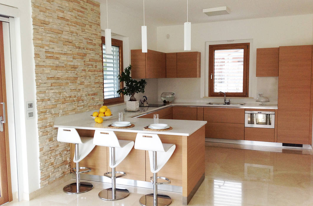 Family House, Lucia D'Amato Architect Lucia D'Amato Architect Kitchen