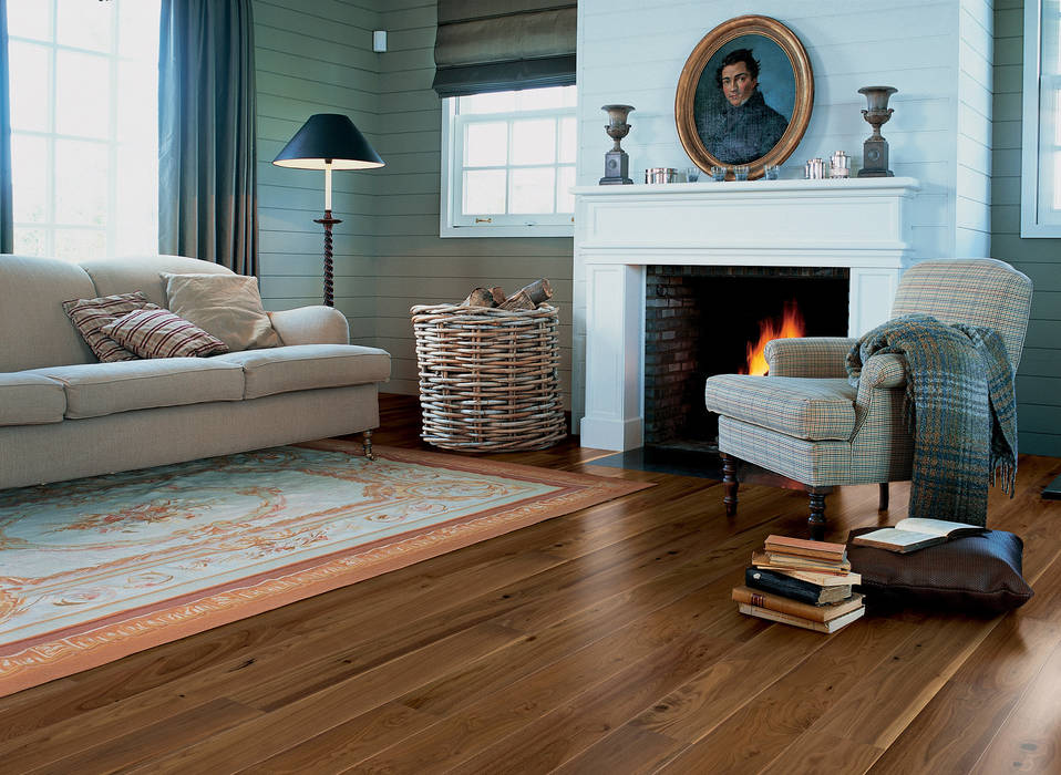 Noble Walnut Satin Quick-Step กำแพง วัสดุปูพื้นและผนัง