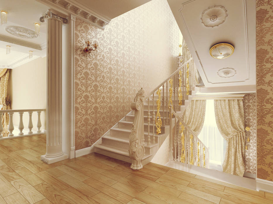 Лестницы в классическом стиле в доме
