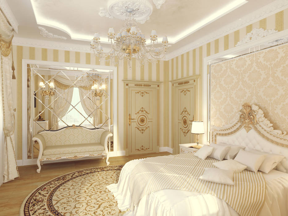 обои для спальни в классическом стиле