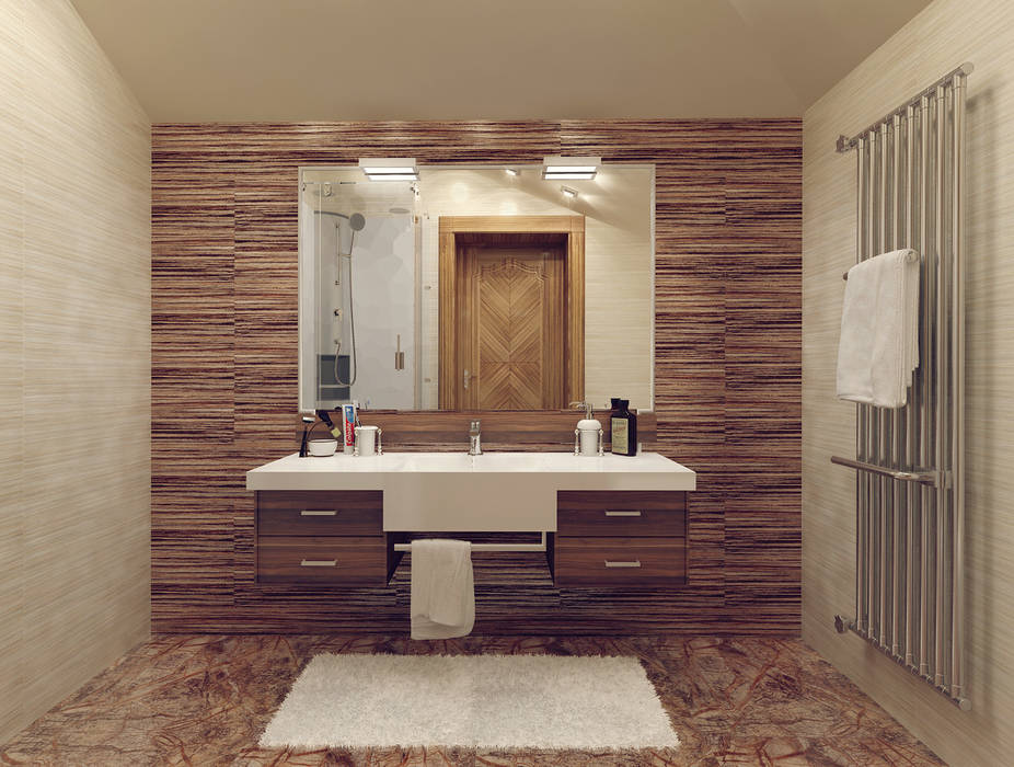 Особняк город Тобольск., Tutto design Tutto design Ванная комната в стиле минимализм
