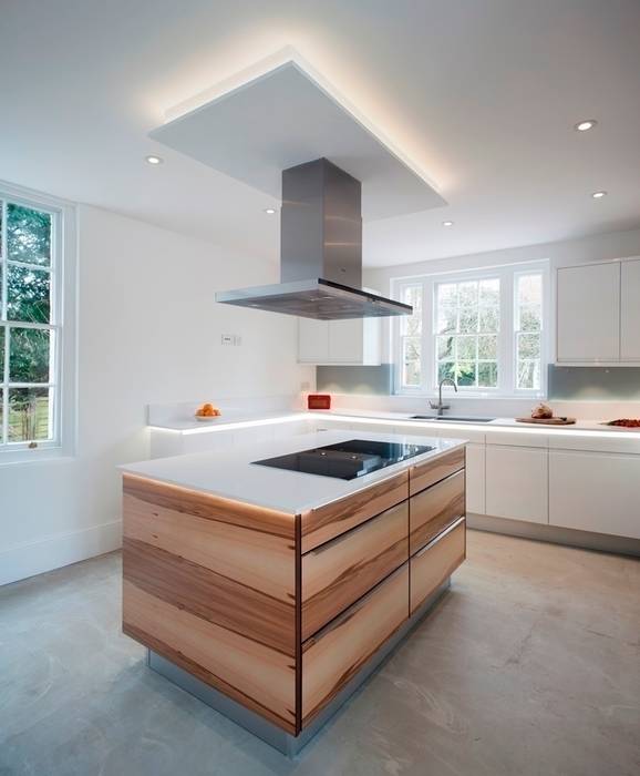 Flow High Gloss White Stoneham Kitchens Modern kitchen