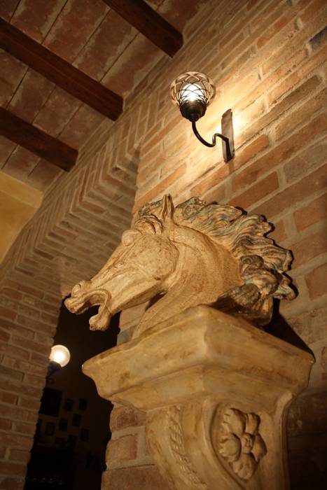 Casale Rustico, Interior Design Stefano Bergami Interior Design Stefano Bergami Rustic style corridor, hallway & stairs