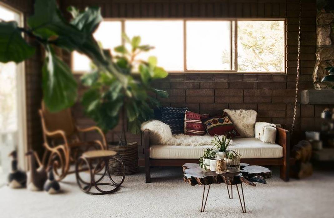 Kütük Dilim Sehpalar!, odywood odywood Rustikale Wohnzimmer Couch- und Beistelltische