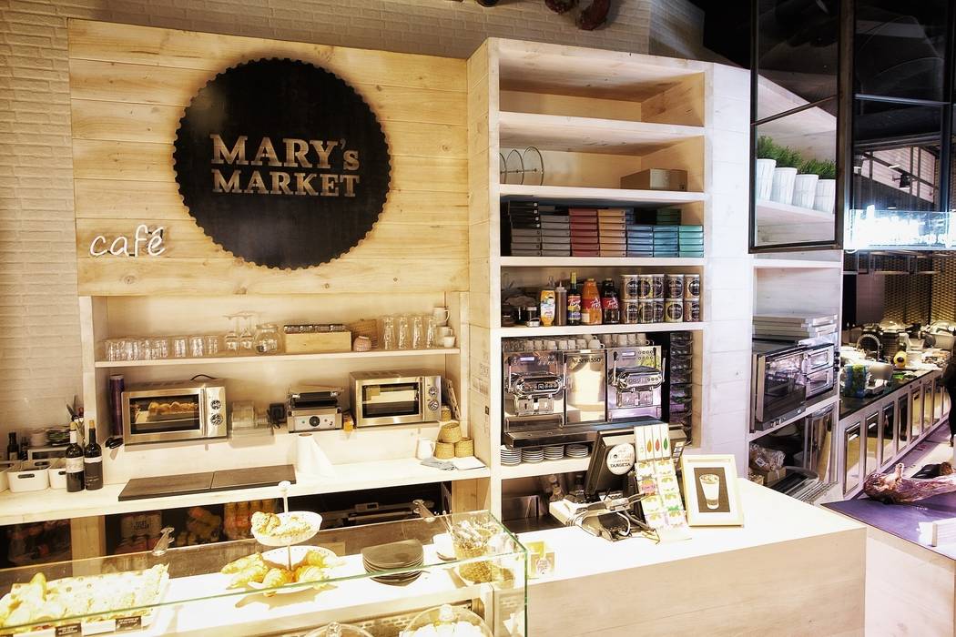 "Mary's Market" en el Centro Comercial Glòries de Barcelona, Paletto's Furnature Paletto's Furnature Commercial spaces Office spaces & stores