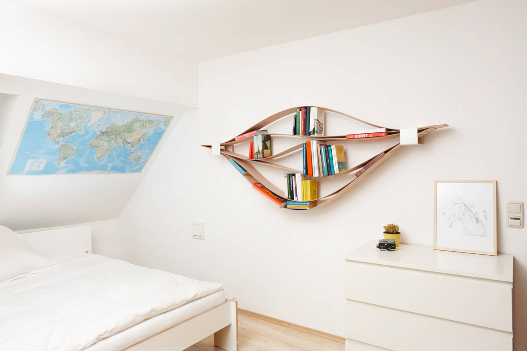 Chuck, flexible wall shelf, Neuvonfrisch - Möbel und Accessoires Neuvonfrisch - Möbel und Accessoires Living room Shelves