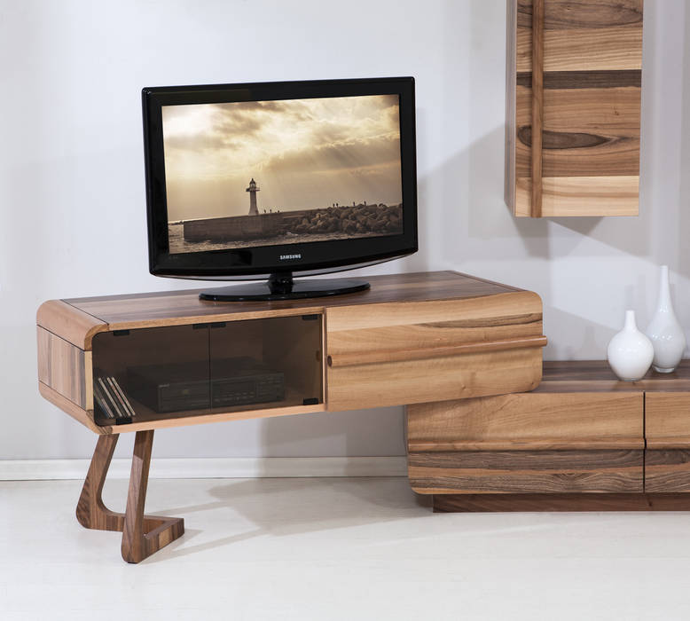 PAZIL TV ÜNİTESİ, Trabcelona Design Trabcelona Design Livings de estilo moderno Muebles de televisión y dispositivos electrónicos