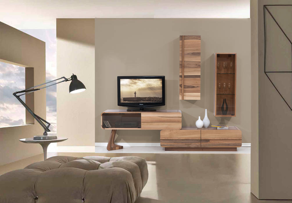 PAZIL TV ÜNİTESİ Trabcelona Design Modern Oturma Odası TV Dolabı & Mobilyaları