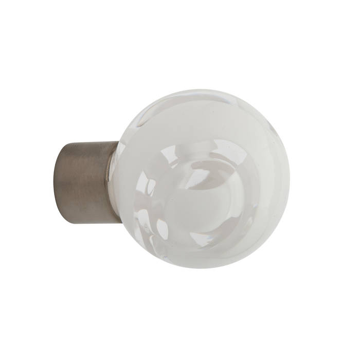 Cabinet knob Lavallière white spherical Les Verreries de Bréhat Modern houses Glass Accessories & decoration