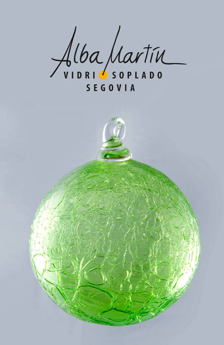"Burbujas crackeladas" vidrio soplado Alba Martín Vidrio Soplado Casas modernas Accesorios y decoración