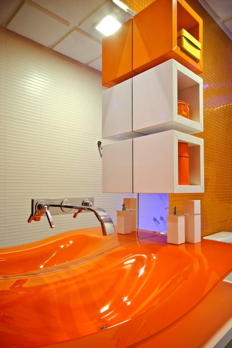 banheiro de menina, arquiteta aclaene de mello arquiteta aclaene de mello Baños de estilo moderno
