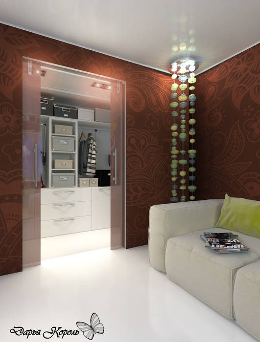 Apartment in paisley. Kitchen, living room, hallway, Your royal design Your royal design Гардеробная в стиле минимализм