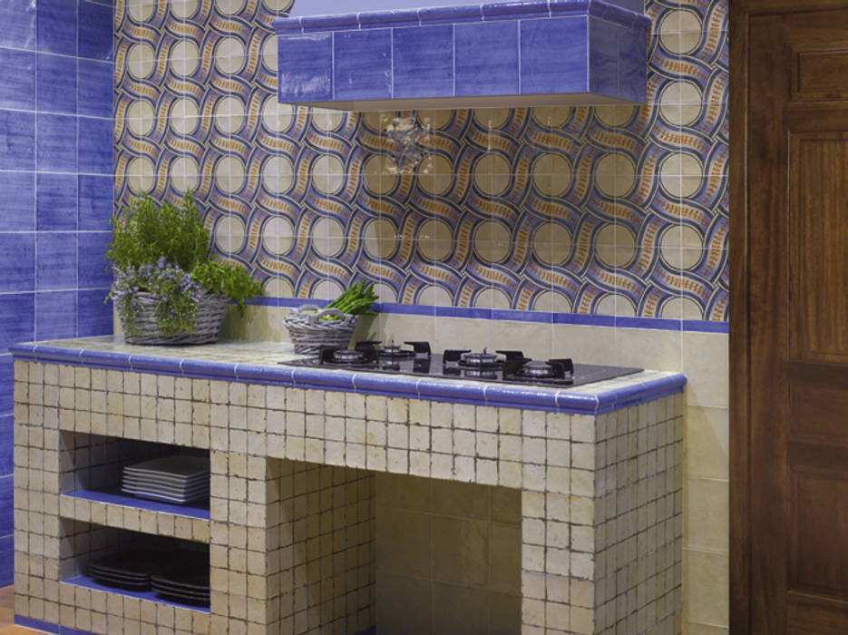 Azulejos rústicos, INTERAZULEJO INTERAZULEJO Dapur Gaya Rustic