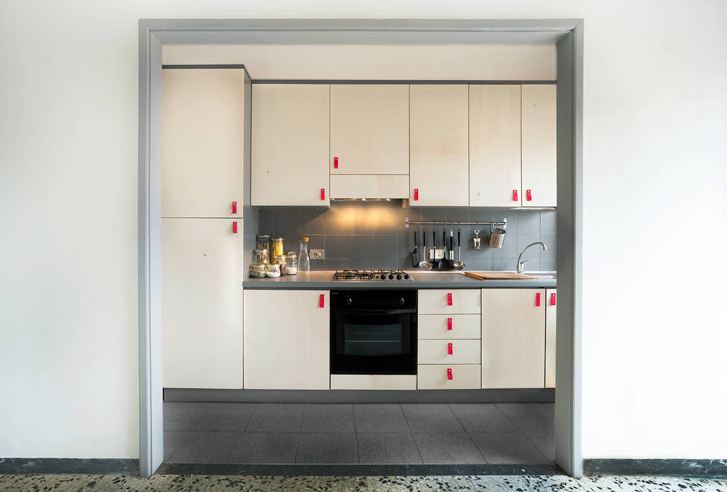 homify Dapur Gaya Skandinavia Cabinets & shelves