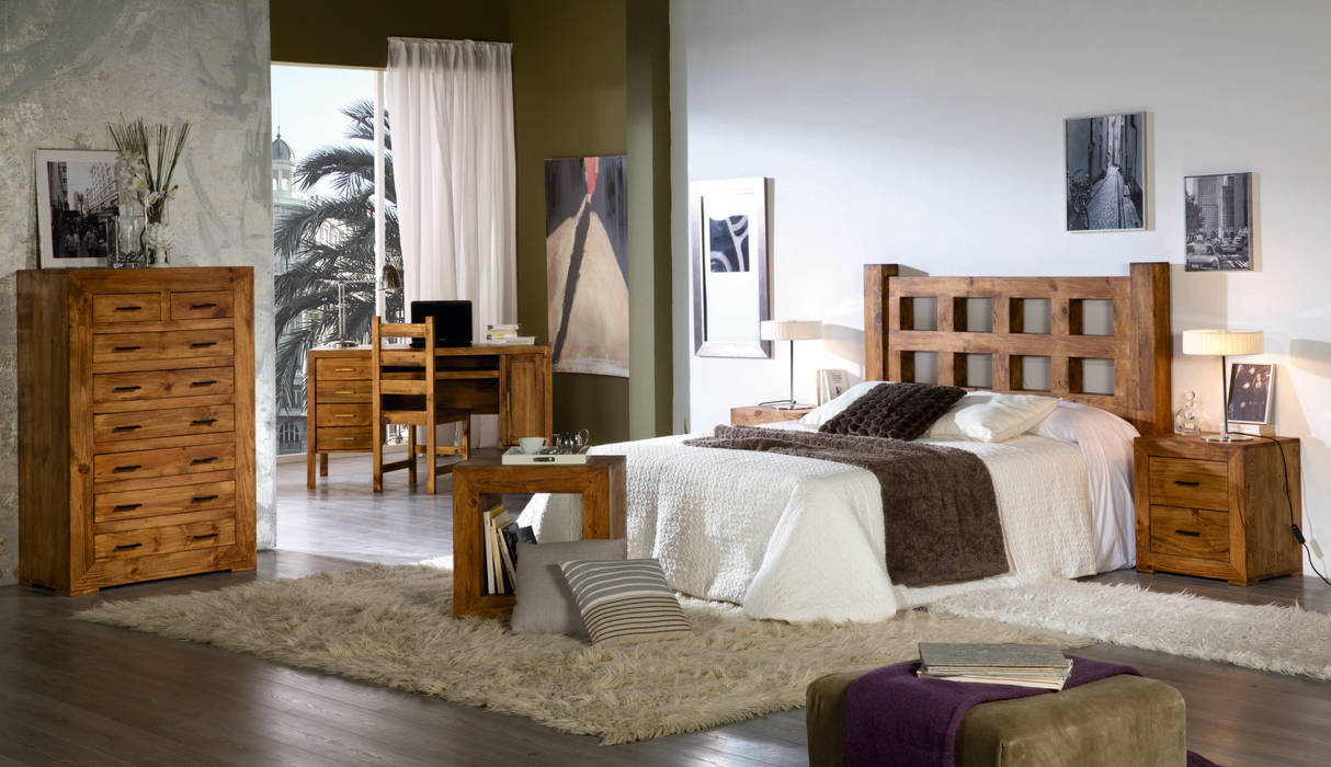 Dormitorio de mueble rústico Decorustico Internet Dormitorios de estilo rústico Camas y cabeceros