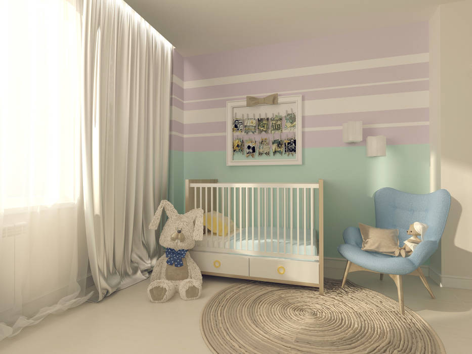 Квартира в ЖК Антарес., Tutto design Tutto design Quarto infantil minimalista