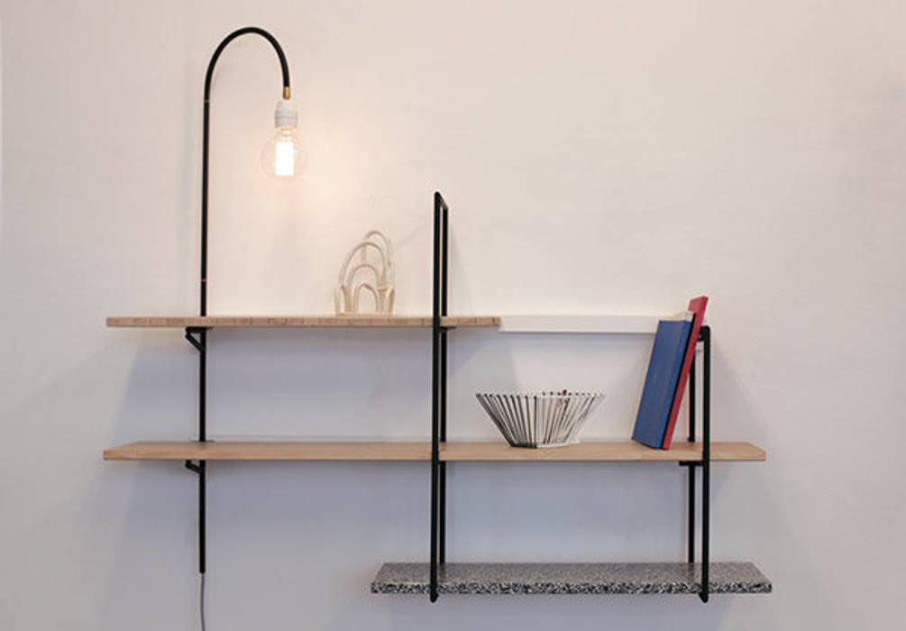 Christo Noguès, Good Morning Design Good Morning Design Minimalistische woonkamers Wandplanken