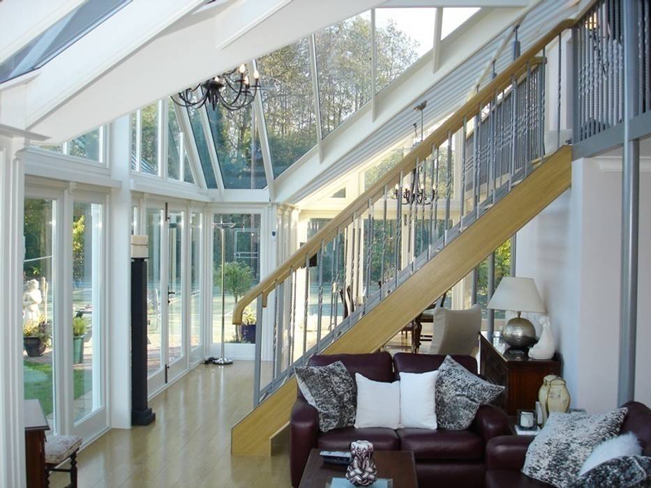 Hardwood Conservatory Hampton Windows เรือนกระจก