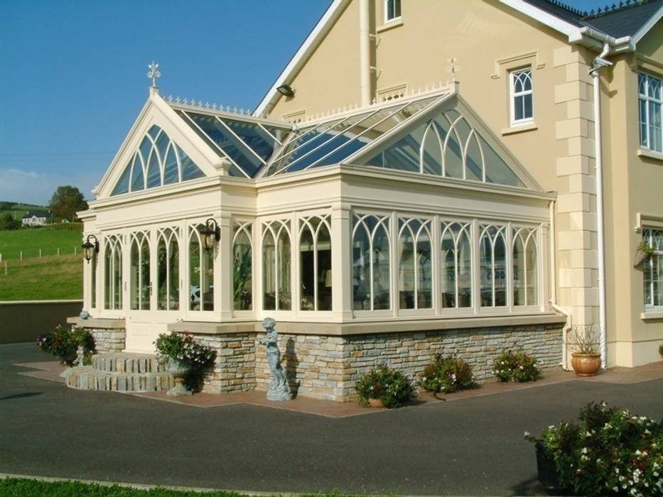 Hardwood Conservatory Hampton Windows เรือนกระจก