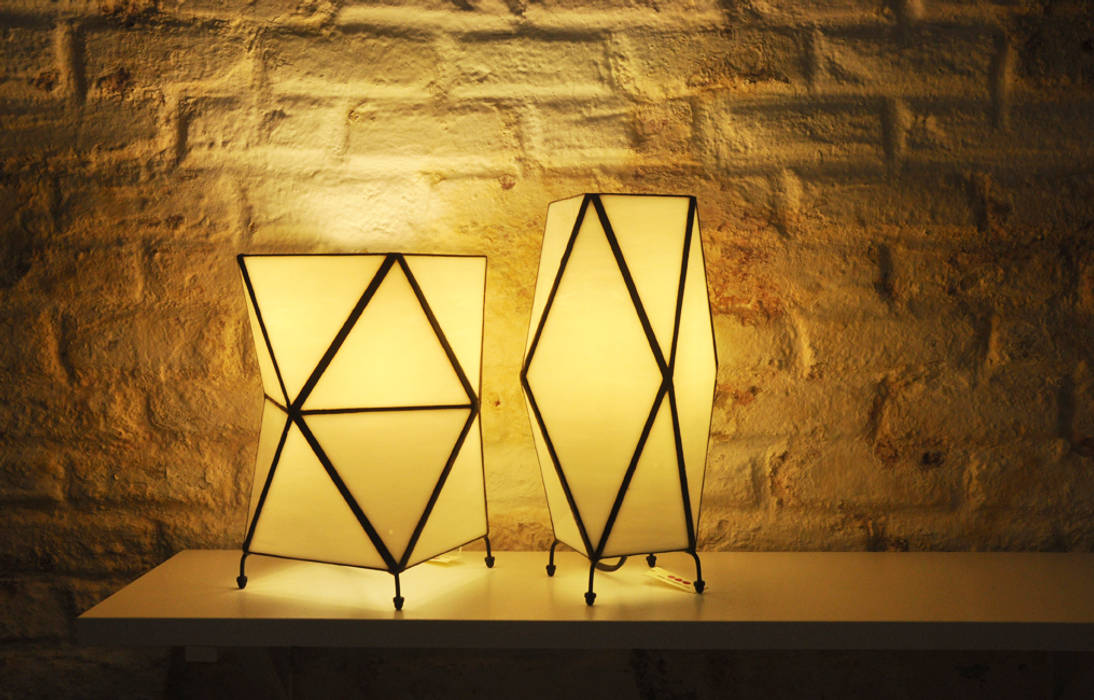 Lámpara Kile ZetaGlass Casas de estilo industrial Vidrio lampara,lamp,deco,interior,geometric,iluminacion,Artículos del hogar