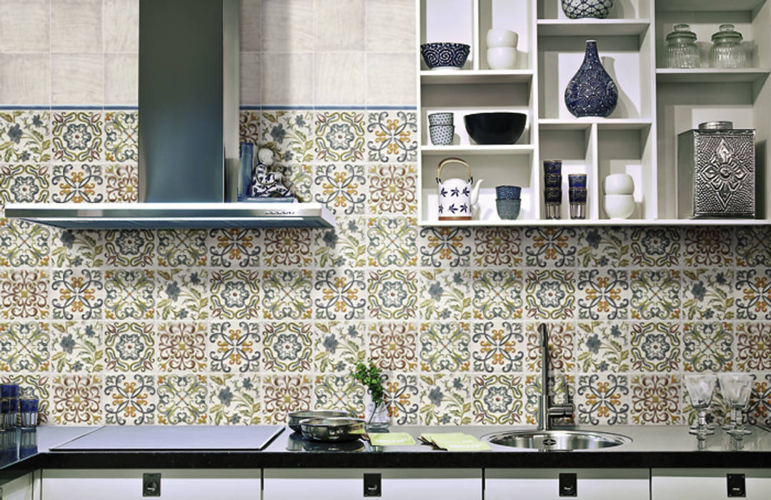 Azulejos rústicos, INTERAZULEJO INTERAZULEJO Dapur Gaya Rustic