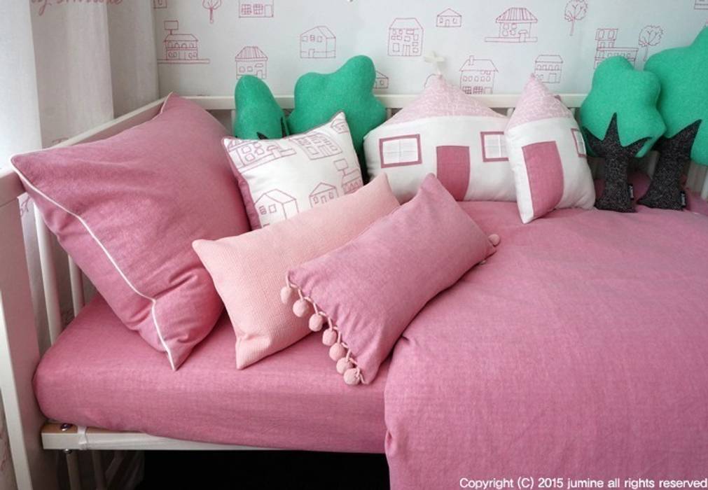 WOORI ZIP BEDDING (PINK) jumine 러스틱스타일 아이방