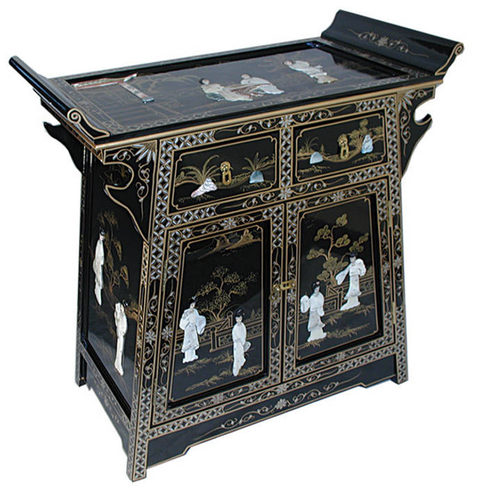 Lacquer 'A' Line Cabinet Asia Dragon Furniture from London Asian style living room Cupboards & sideboards