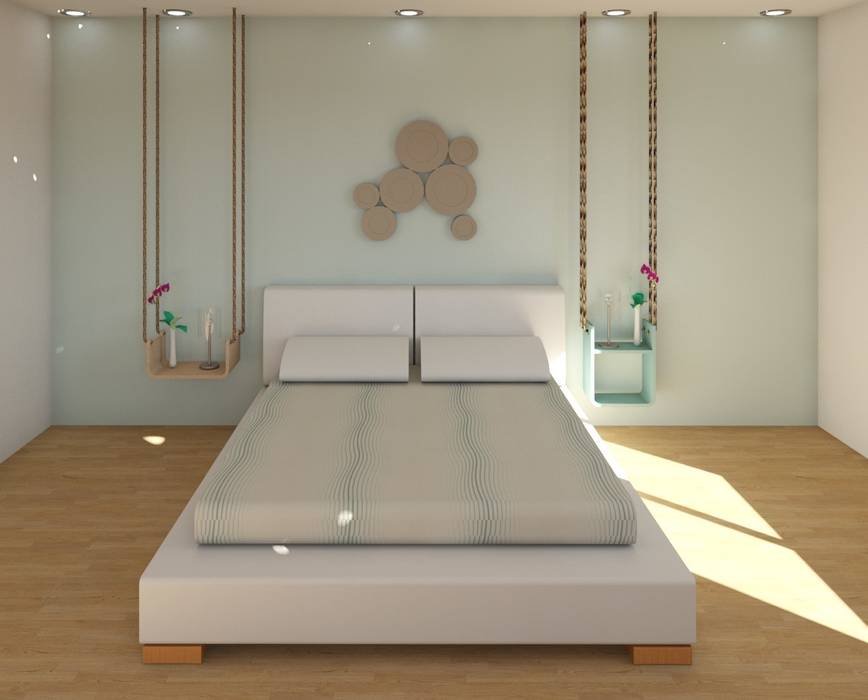 MESITAS AIR, MIMESIS INTERIORISMO MIMESIS INTERIORISMO Scandinavian style bedroom