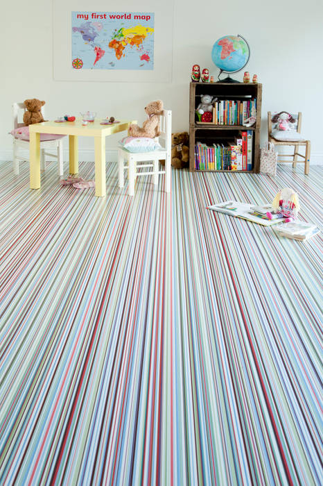 Stripes Avenue Floors Nowoczesne ściany i podłogi Wykładziny ścienne i podłogowe