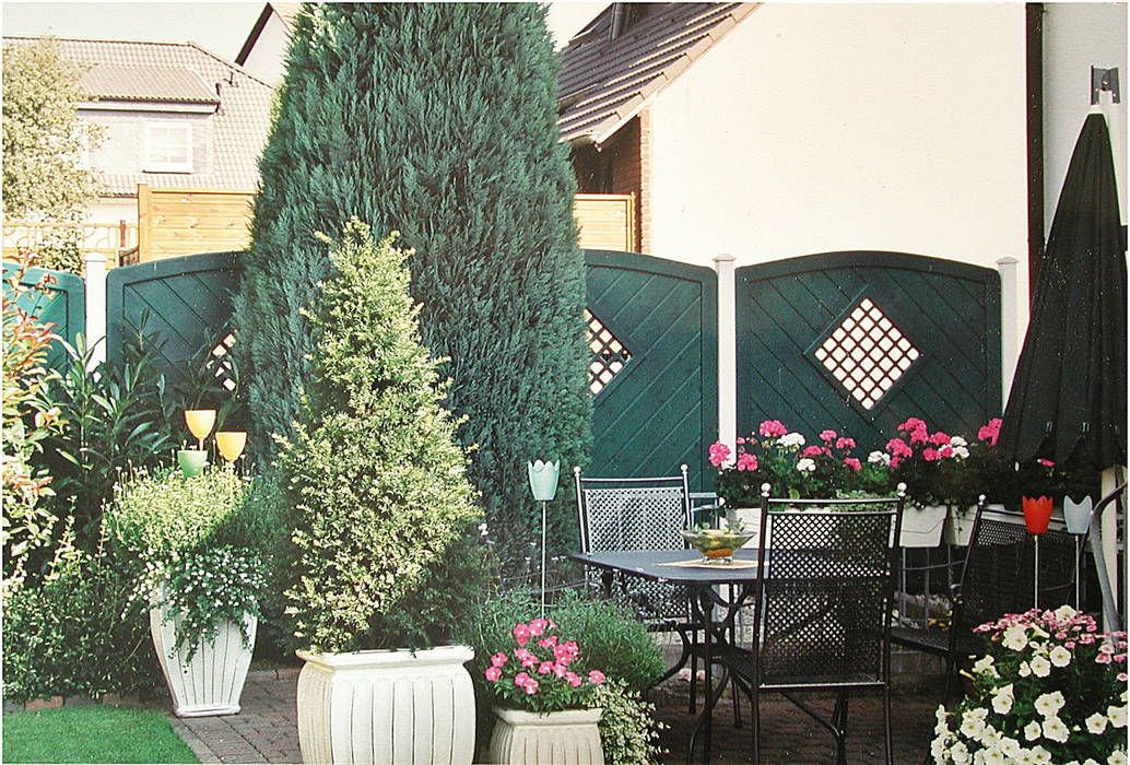 Creativ sichtschutz terrasse bego holz und stahl klassischer balkon