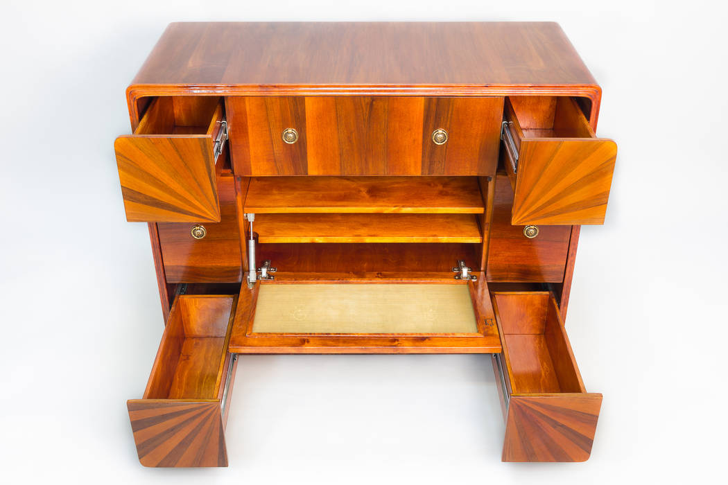 Chest of Drawers "Retro" Art Deco Meble Autorskie Jurkowski Eclectic style study/office Storage