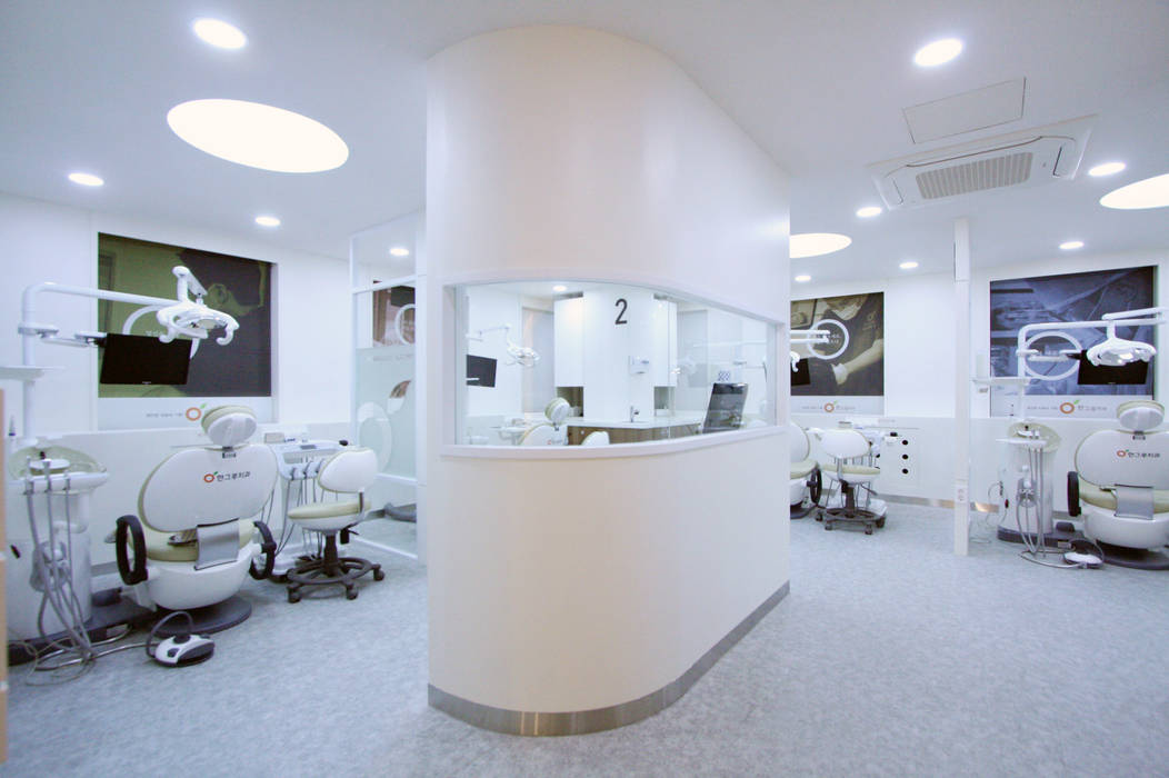 Hangroo Dental Clinic 3F, (주)유이디자인 (주)유이디자인 상업공간 병원