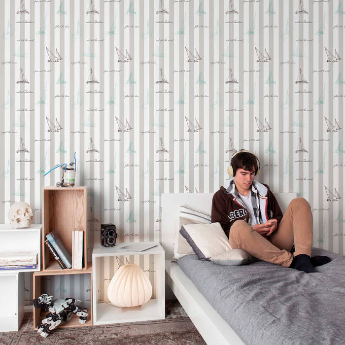 Stars & Stripes Wallpaper Collection, Paper Moon Paper Moon Modern walls & floors Wallpaper