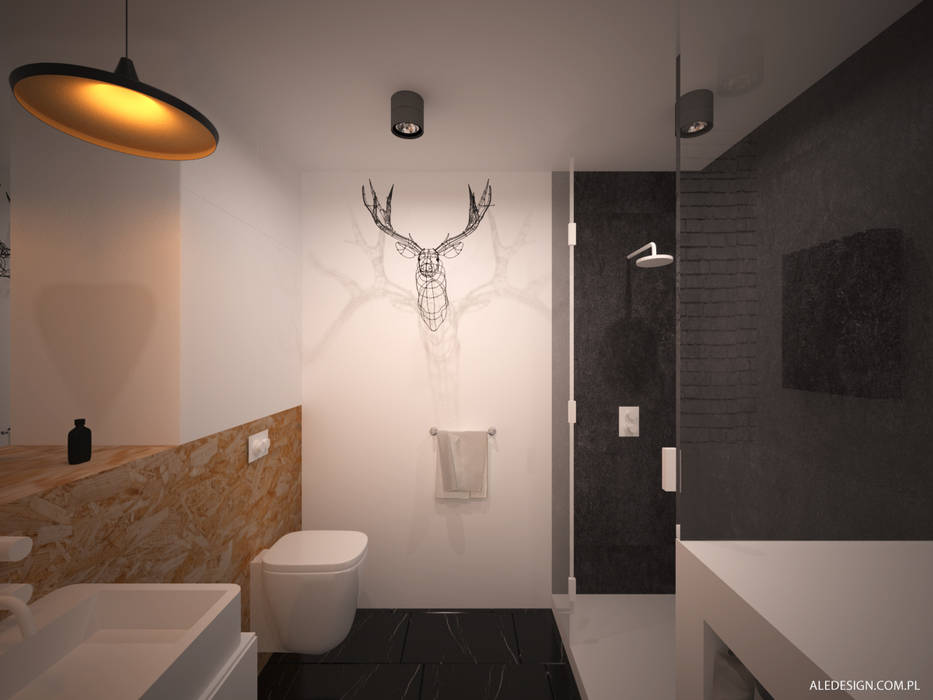 Minimalistische badezimmer von ale design grzegorz grzywacz